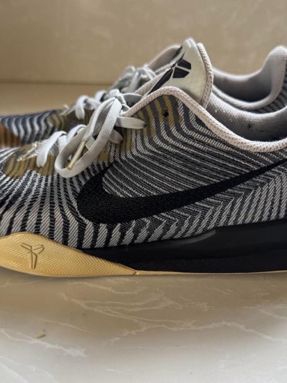 Nike Men’s Black, Gray and Cream Athletic Training Shoes